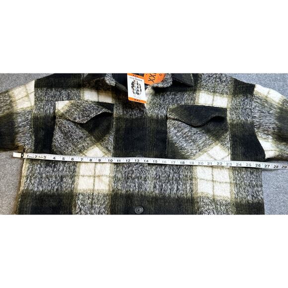 NWT Steve Madden Flannel Womens Extra XXL Brown Black Plaid Soft Ladies - Picture 6 of 10